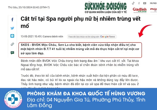 Lựa chọn cơ sở điều trị uy tín để tránh nguy hiểm đến tính mạng.